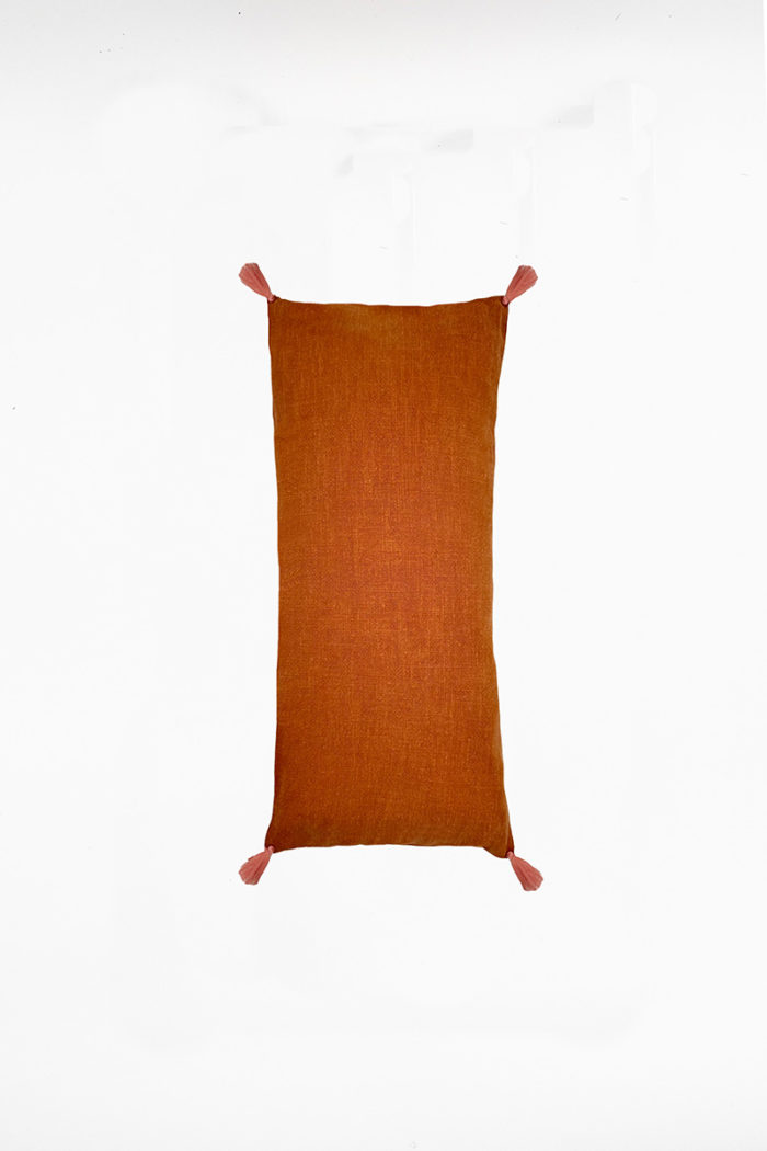 Relaxing eye pillow - Cognac linen - Image 1