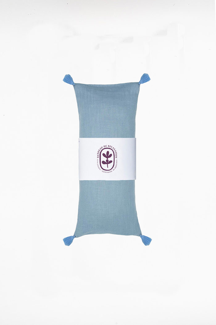 Relaxing eye pillow - Blue sky linen - Image 2