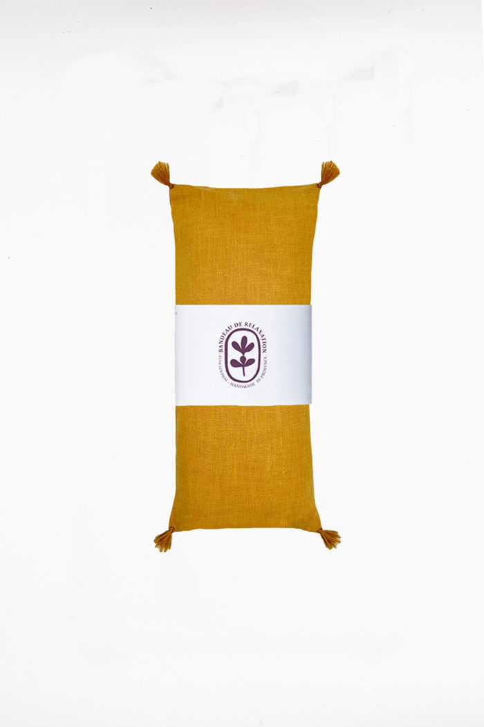 Relaxing eye pillow - Curry linen - Image 2