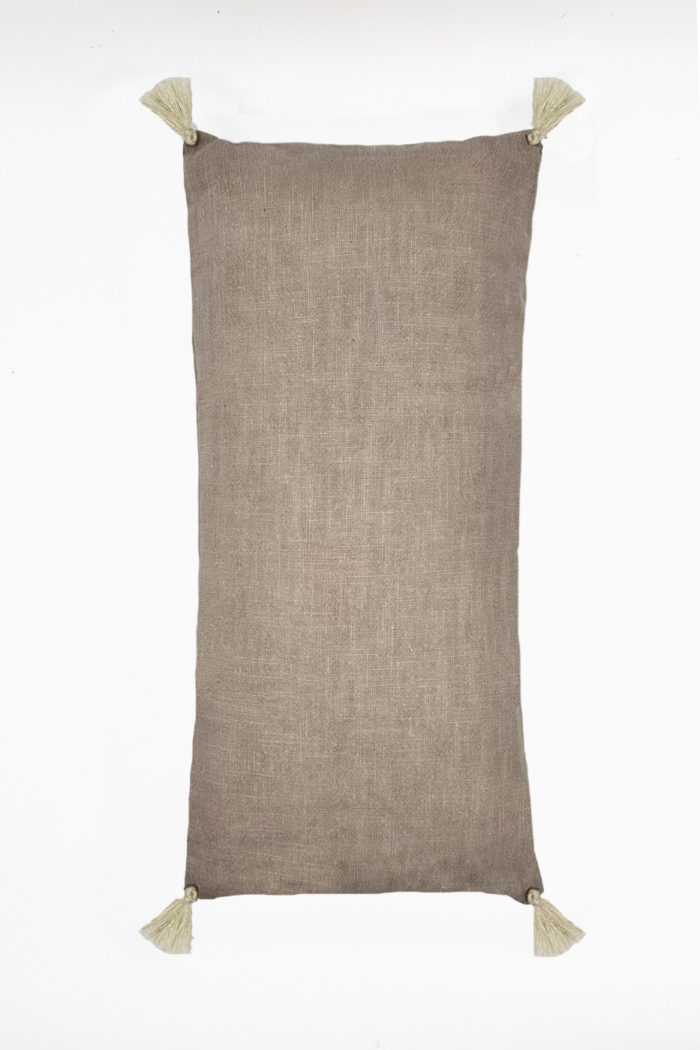 COUSSIN LIN - Beige Relaxation pillow- Beige linen - Image 1