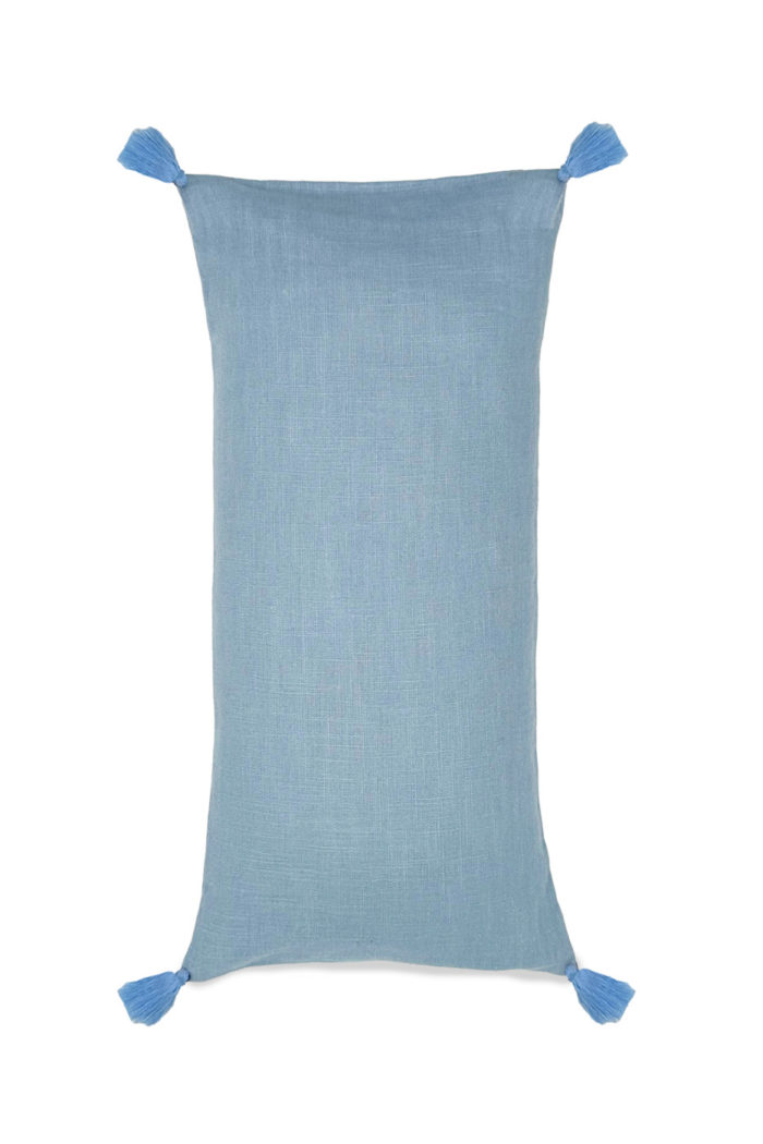 COUSSIN LIN - Bleu clair Relaxation pillow- Blue sky linen - Image 1