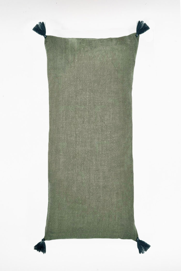 COUSSIN LIN - Kaki Relaxation pillow- Khaki linen - Image 1