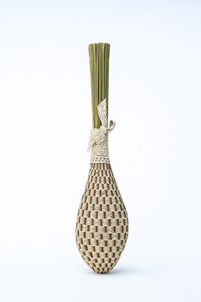 Fuseau de lavande coton - Dentelle blanche – Image 1